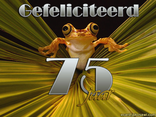 75 jaar kikker