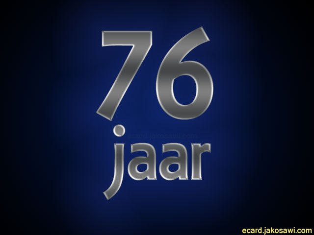 76 jaar blgr