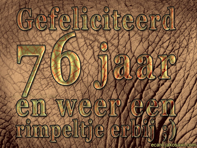 76 jaar rimpel 1401