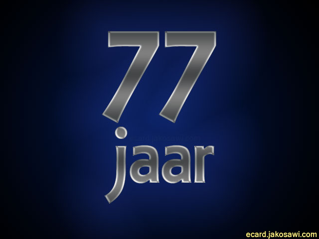 77 jaar blgr