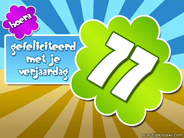 77 jaar poster