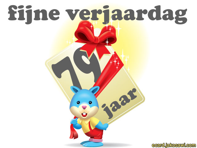 79 jaar kado kaart
