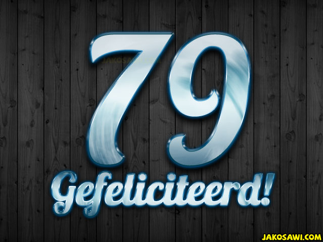 79 jaar plank blauw
