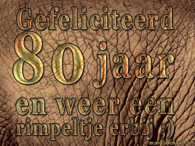 80 jaar rimpel 1401