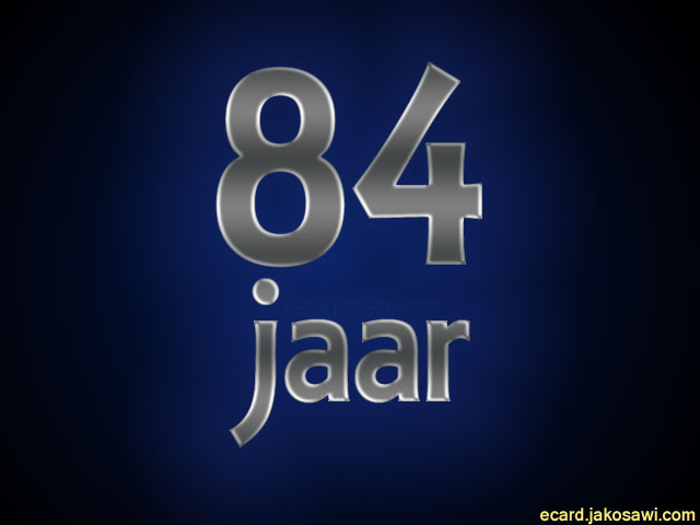 84 jaar blgr
