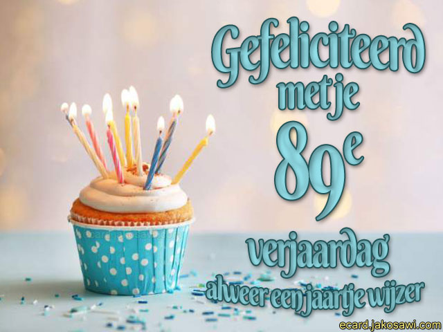 89 jaar cupcake