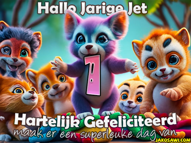 01 jaar grappige beertjes jet
