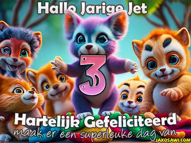 03 jaar grappige beertjes jet