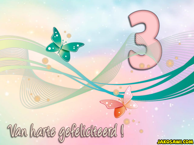 03 jaar pastel vlinder