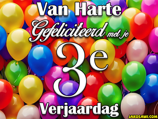 03 jaar veel ballonnen