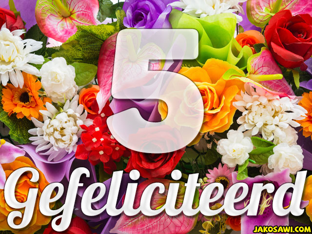 05 jaar boeket