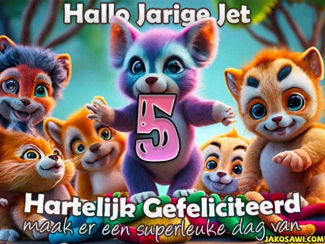 05 jaar grappige beertjes jet