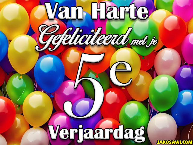 05 jaar veel ballonnen