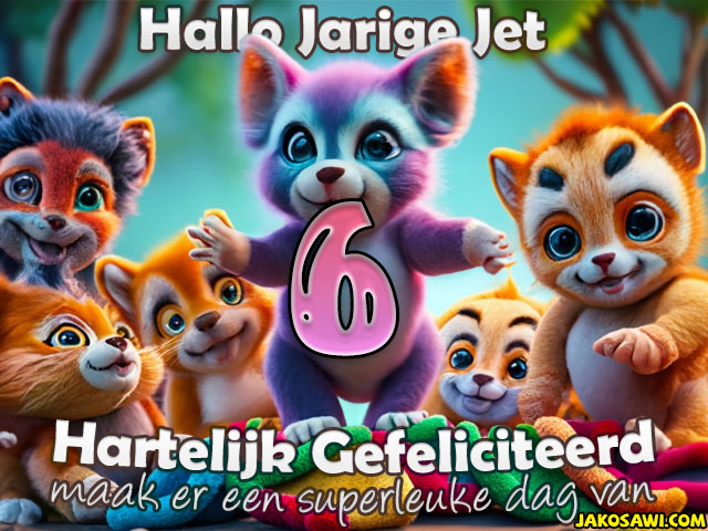 06 jaar grappige beertjes jet