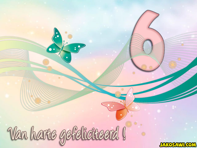 06 jaar pastel vlinder