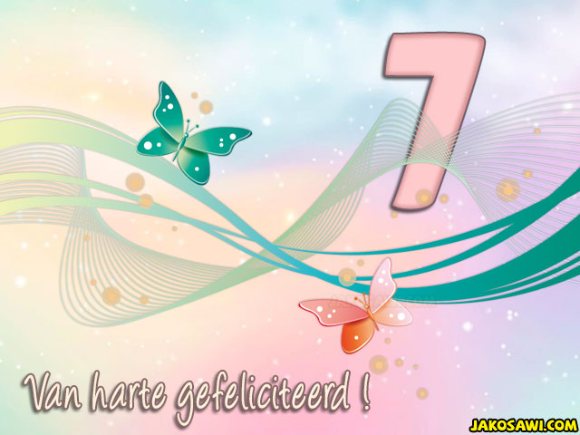 07 jaar pastel vlinder