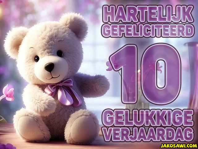 10 jaar beer paars