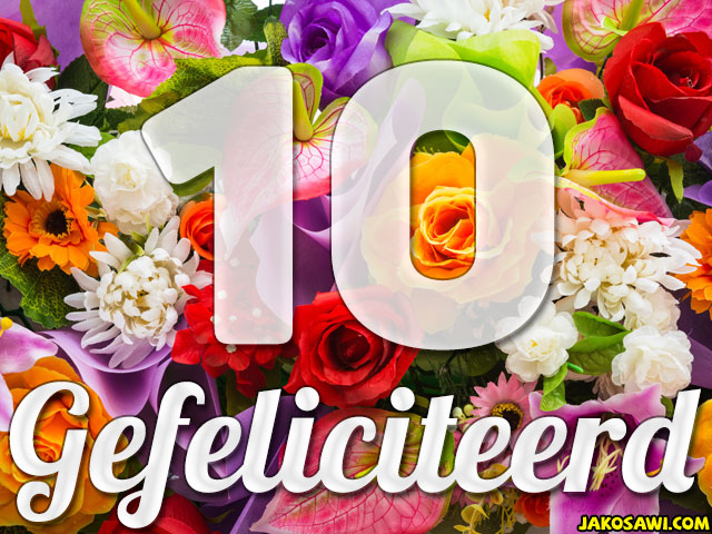 10 jaar boeket