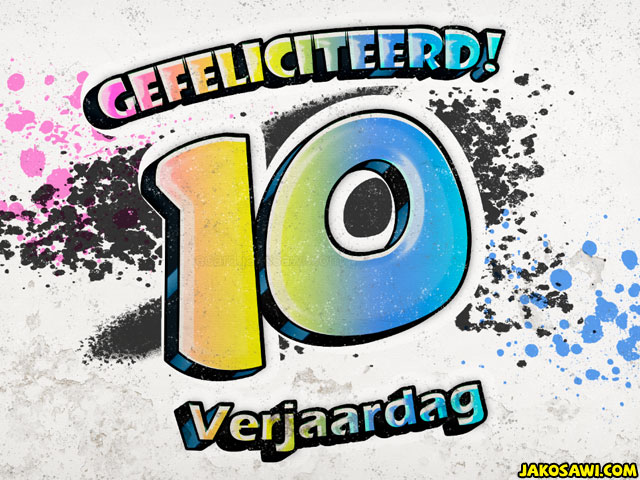 10 jaar grafitti
