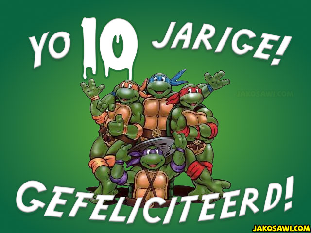 10 jaar tmnt turtles