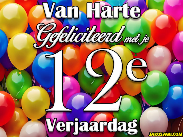 12 jaar veel ballonnen