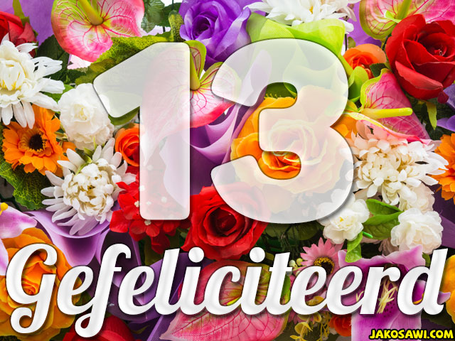 13 jaar boeket