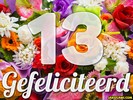 13 jaar boeket