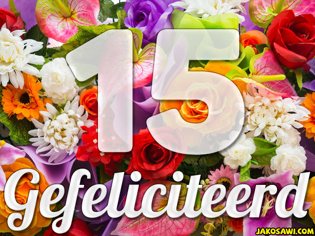 15 jaar boeket