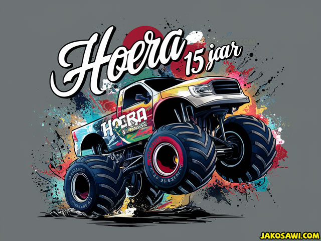 15 jaar monstertruck