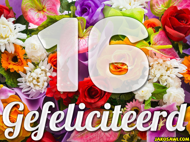 16 jaar boeket