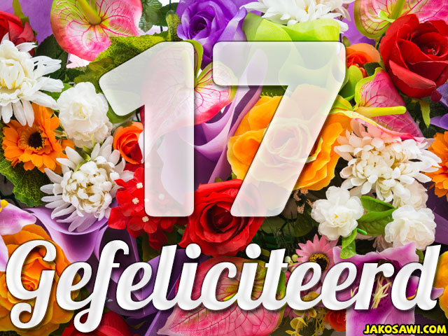 17 jaar boeket