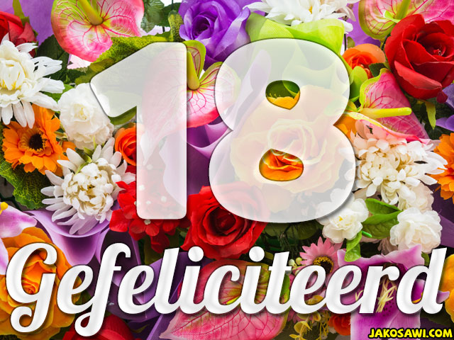 18 jaar boeket