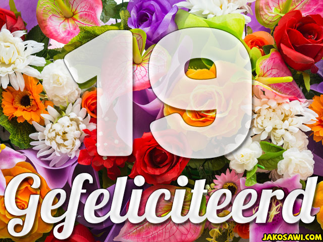 19 jaar boeket