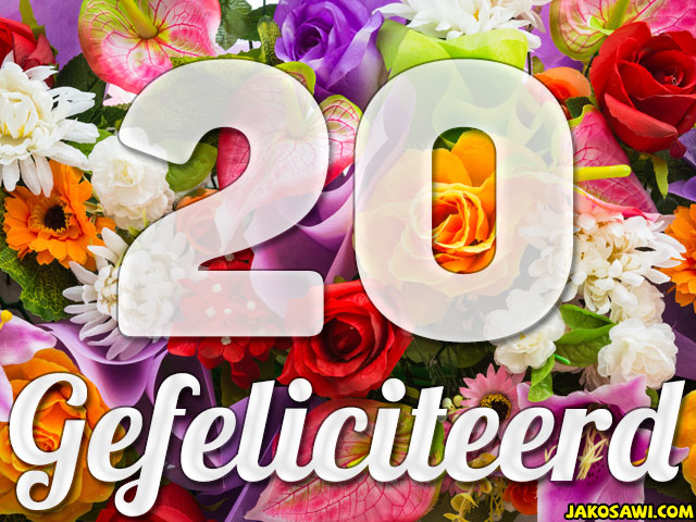 20 jaar boeket
