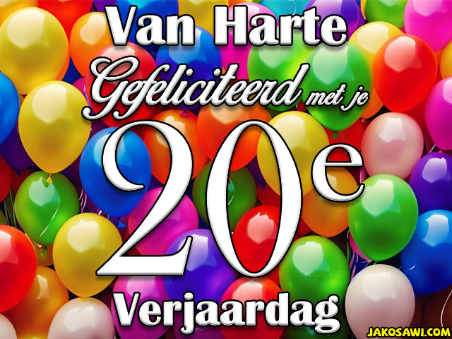 20 jaar veel ballonnen