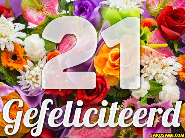 21 jaar boeket