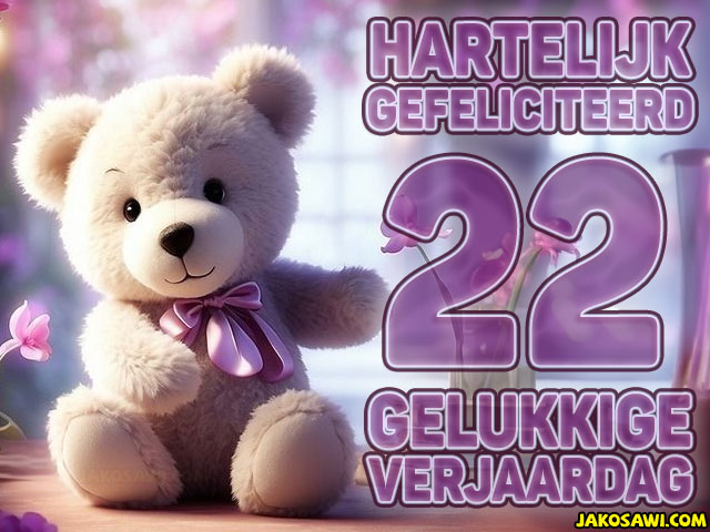 22 jaar beer paars