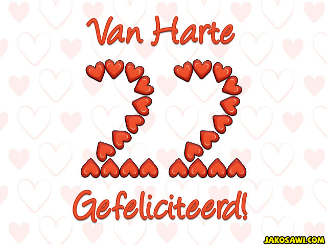 22 jaar hartjes
