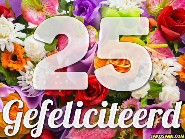 25 jaar boeket
