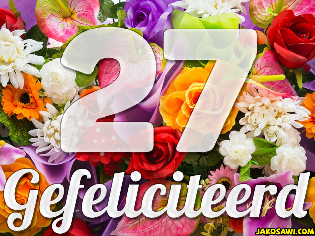 27 jaar boeket