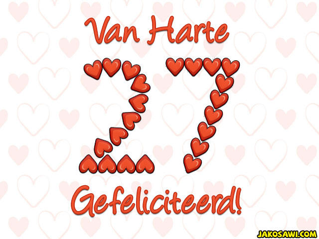 27 jaar hartjes