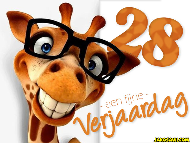28 jaar fijne verjaardag 2201