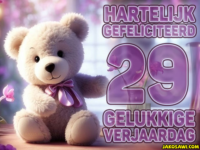 29 jaar beer paars