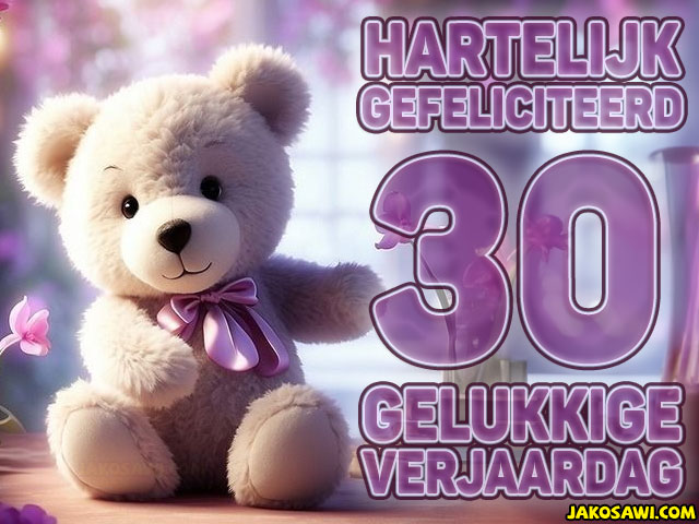 30 jaar beer paars
