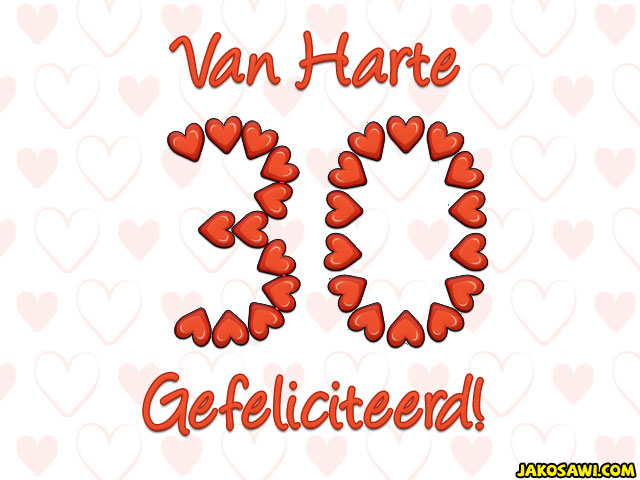 30 jaar hartjes