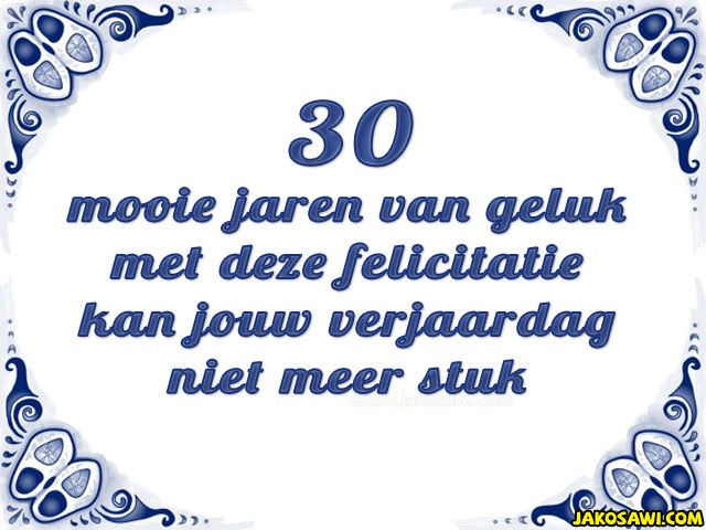 30 jaar tegeltje 1901