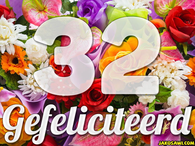 32 jaar boeket