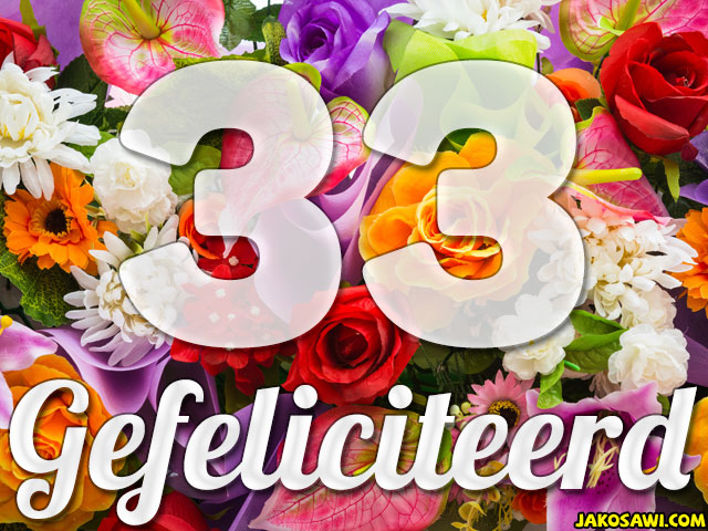 33 jaar boeket