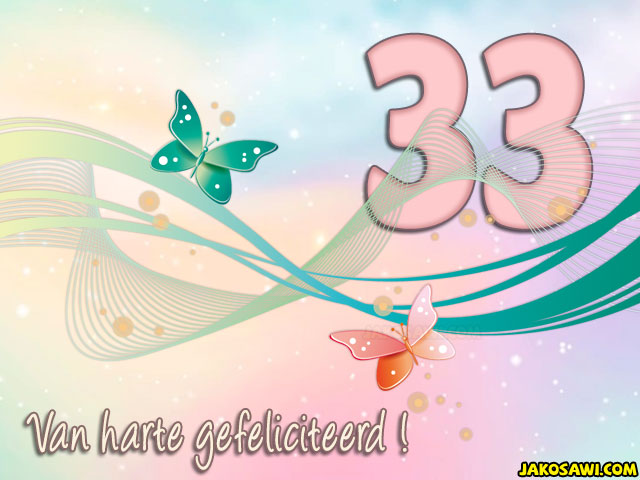 33 jaar pastel vlinder