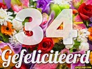 34 jaar boeket